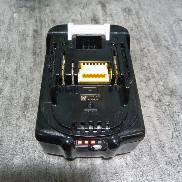 リチウムイオンバッテリー 18V/6.0Ah BL1860B 充電回数8回 ※バッテリーチェッカー付属無