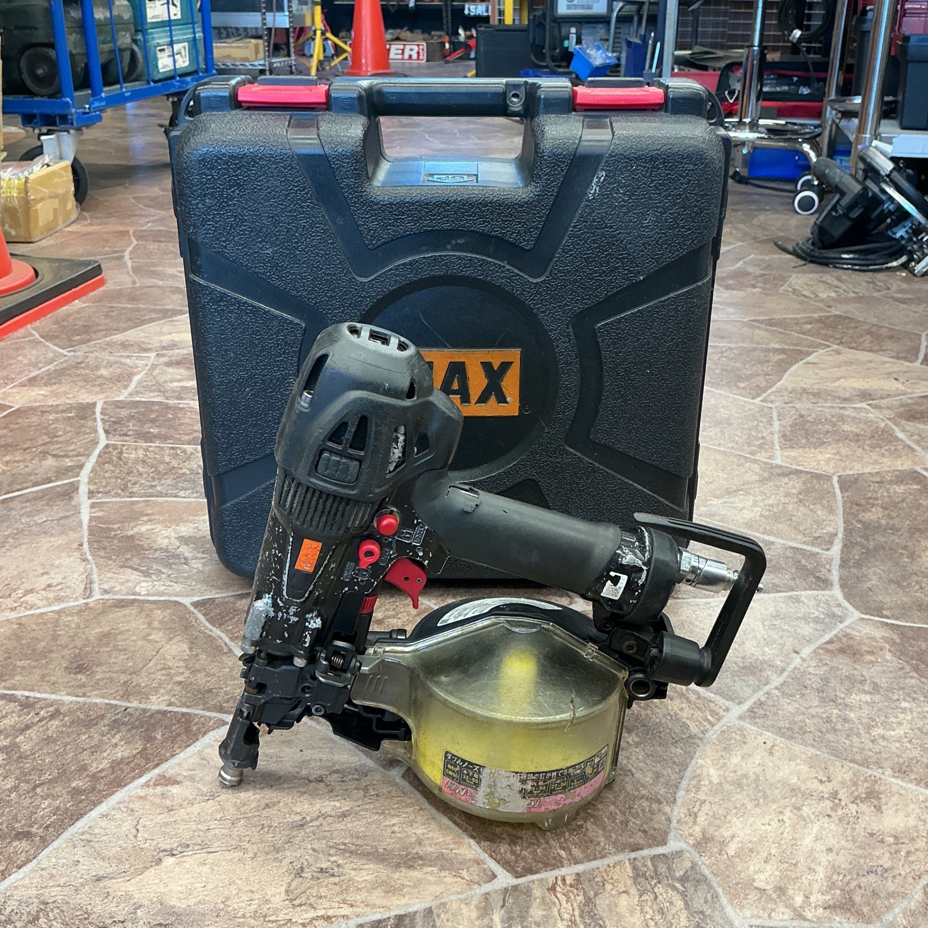 【中古】 マックス MAX 50mm 高圧エア釘打ち機 HN-50N2(D) N50 CN50対応 【越谷店】