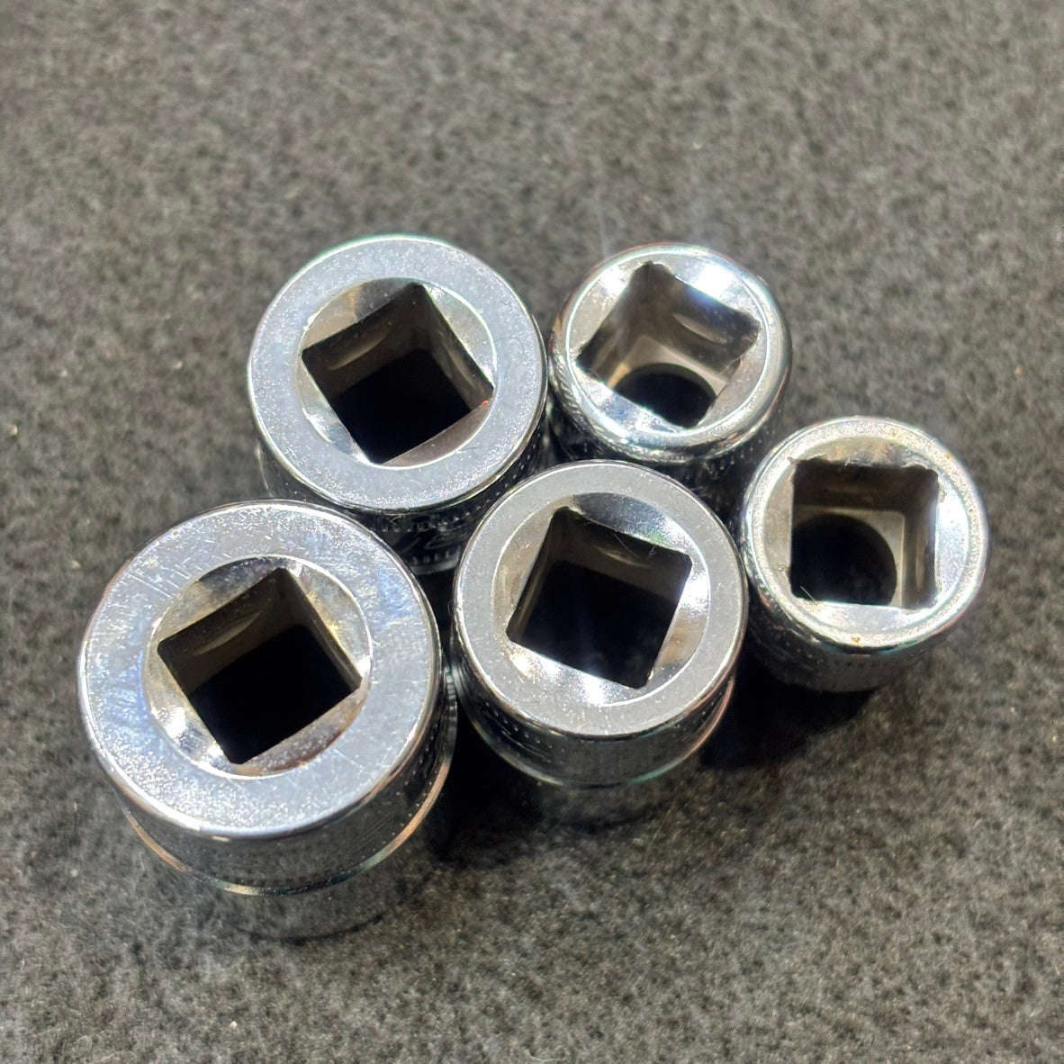 【ホルダー付】Snap-on (スナップオン) 3/8 差し込み 6角 ショートソケット 5個セット FSM 【船橋馬込店】