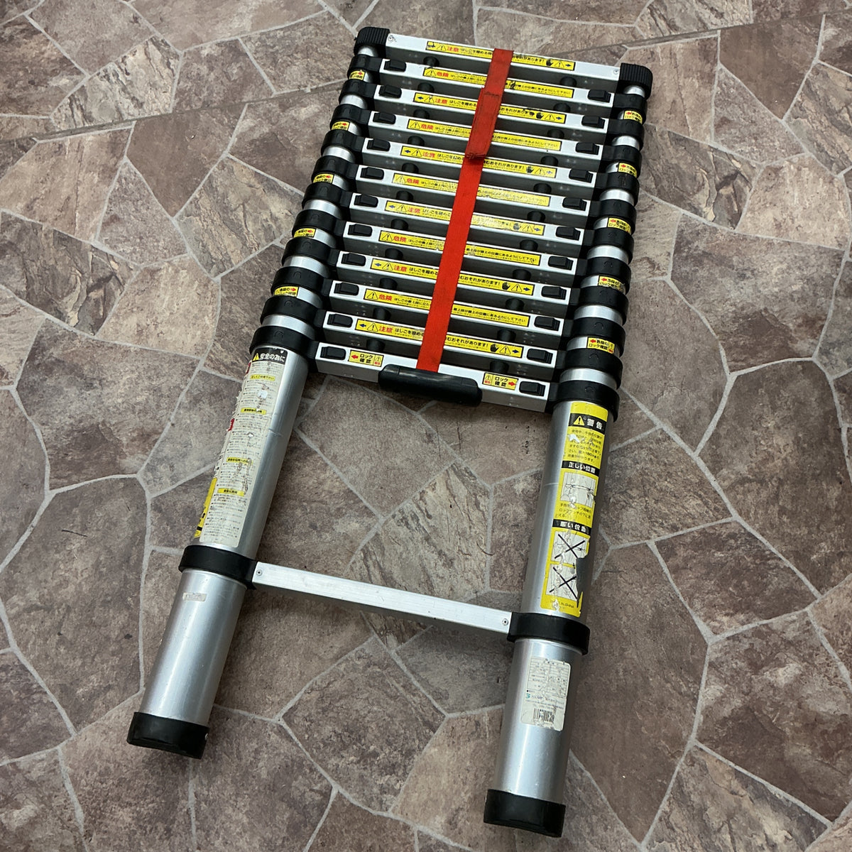 【中古現状品】 アルミス 伸縮 アルミ はしご 全長3.8m ASH-380【越谷店】