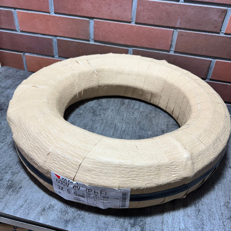 ◆矢崎(YAZAKI) CVケーブル 3×5.5mm 600V  50ｍ 【市川行徳店】