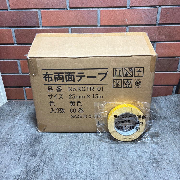 布両面テープ KGTR-01 25㎜×15ｍ 60巻 【市川行徳店】