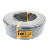 【未使用】 富士電線 VVFケーブル 3 × 2.0 mm 黒白赤 灰 100m VVF203 【越谷店】