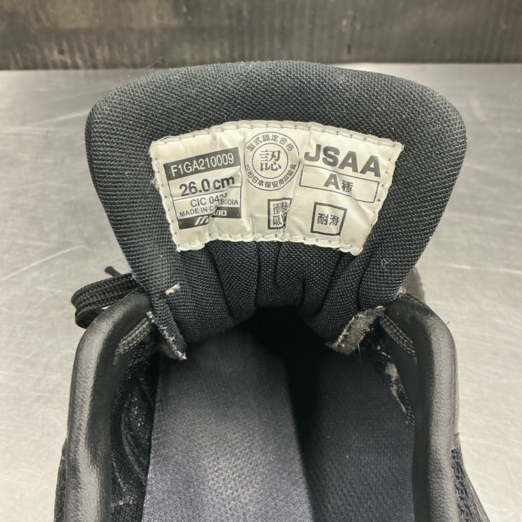 【中古現状品】ミズノ/MIZUNO　安全靴 ALMIGHTY ブラック×ダークシルバー 26.0cm 【越谷店】