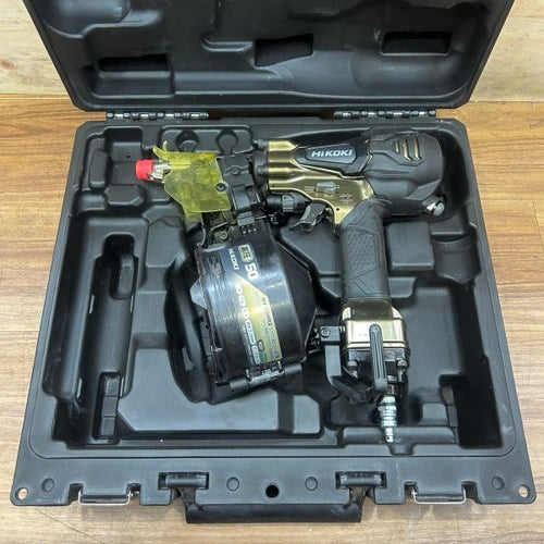 良品 ハイコーキ (HiKOKI) 高圧 50mm エアー釘打ち機 NV50HR2(S) パワー切替機構付き ロール 【船橋馬込店】