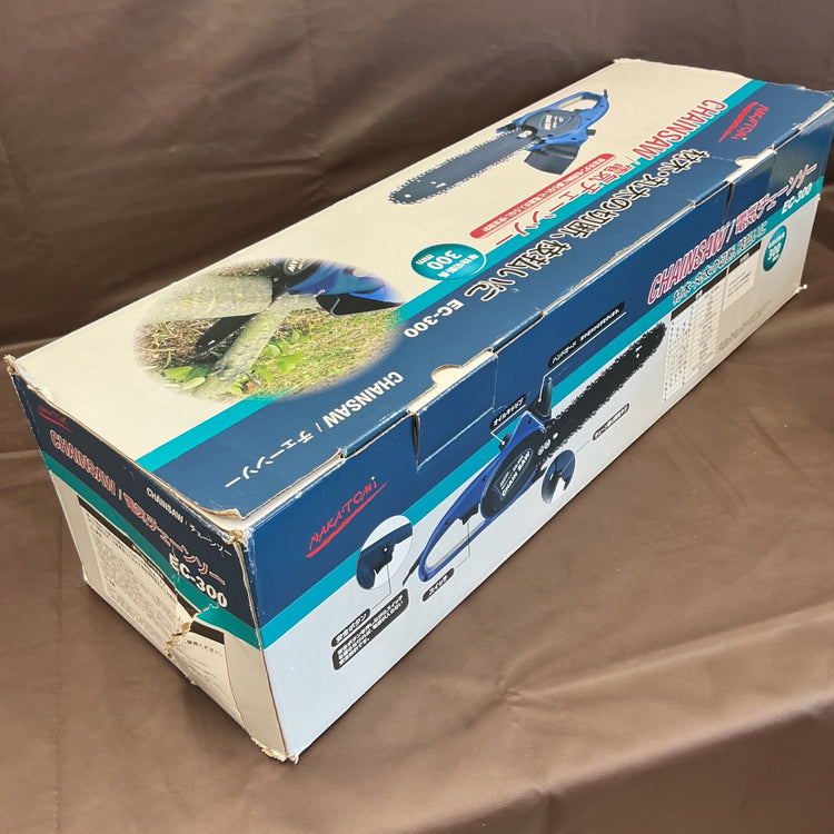 【未使用・一部箱破れあり】 ナカトミ 電気チェンソー EC-300 バーサイズ300mm 【越谷店】