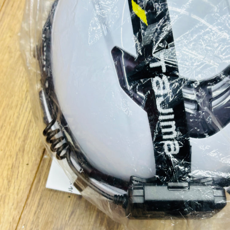 保管品 未使用 ヘルメット No.391F-S-C 白 タジマ製 LE-F502Dヘッドライト付き【リライズ蓮田店】