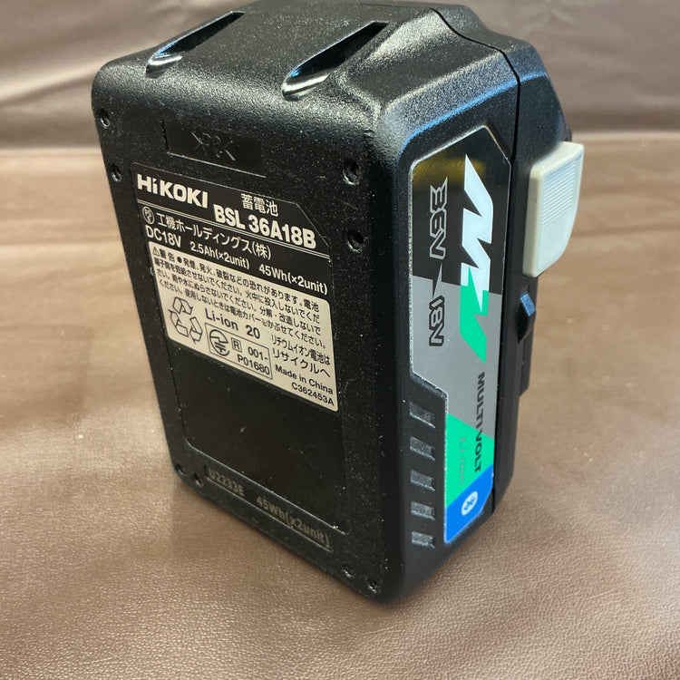 【中古・動作品】 ハイコーキ HiKOKI マルチボルトバッテリー BSL36A18B Bluetooth付 36V/2.5Ah 【越谷店】