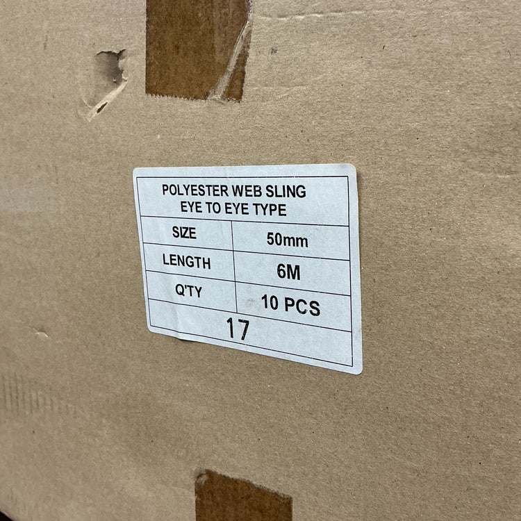 【未使用・セット品！】 日伸産業 ハイパースリング HS4-5060 ベルト幅50mm 全長6m 10本セット 【越谷店】