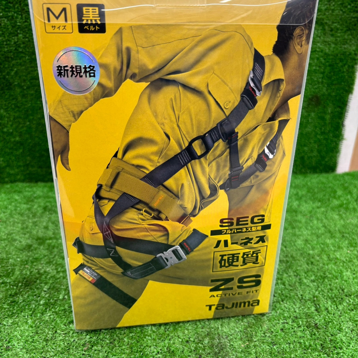 タジマ 新規格 墜落制止用器具 ハーネスZS アクティブフィット 硬質 スチール製バックル 黒 M AZSM-BK 【野田愛宕店】