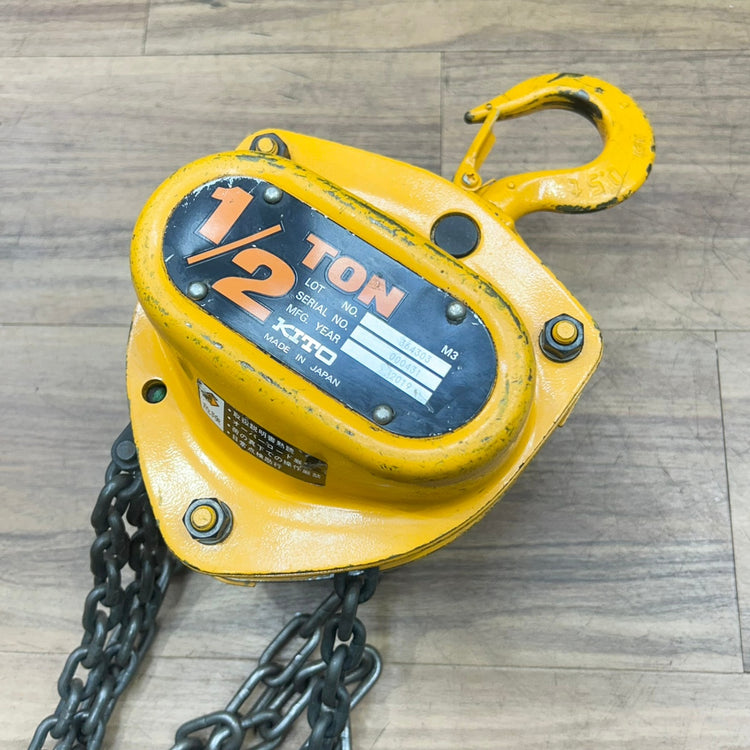 良品 キトー (KITO) チェーンブロック マイティM3形 1/2t 【船橋馬込店】