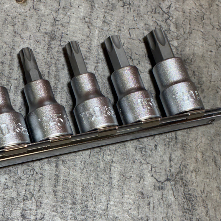 1/2(12.7mm)SQ. トルクスビットソケットレールセット 全長60mm 9ヶ組 RS4025/9-L60 【市川行徳店】