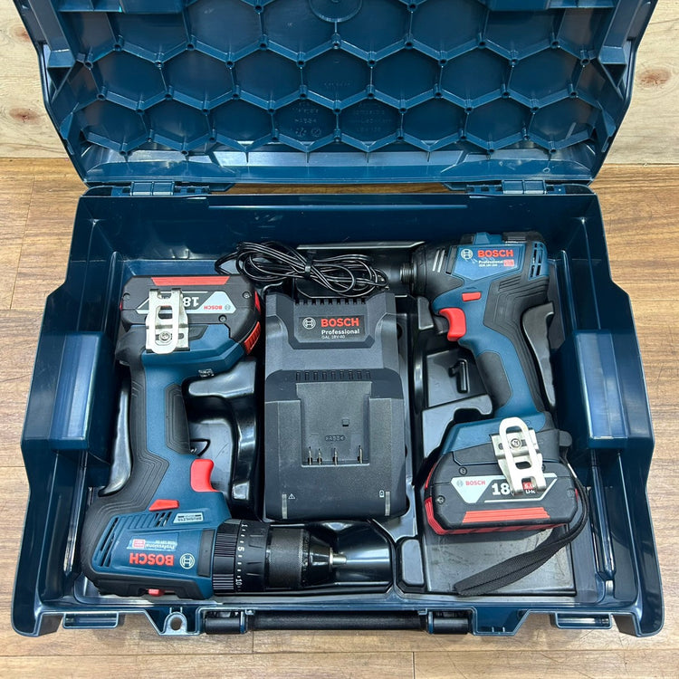 美品 ボッシュ BOSCH 18V コンボキット インパクトドライバー GDR18V-200 ドライバードリル GSB18V-55  【船橋馬込店】