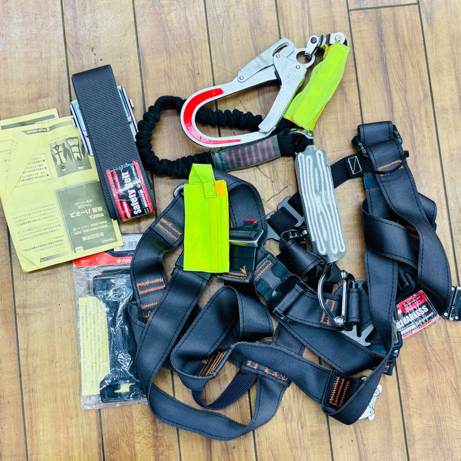 新規格 フルハーネス 飛燕ハーネス TH-506 Mサイズ 固定具・セーフティベルト付き【中古】 【蓮田店】