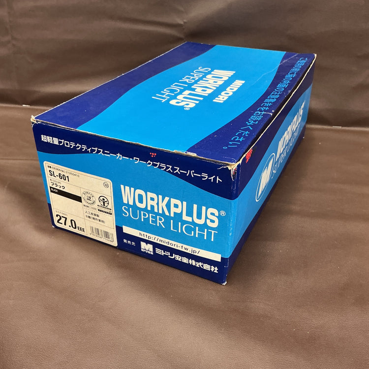 【未使用・保管品・特価】 ミドリ安全 安全作業靴 プロスニーカー SL601 ブラック27.0cm EEE 【越谷店】