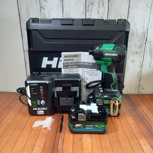 ◆ハイコーキ(HIKOKI 　) コードレスインパクトドライバ アグレッシブグリーン WH36DD(2XHLSZ) 【野田愛宕店】