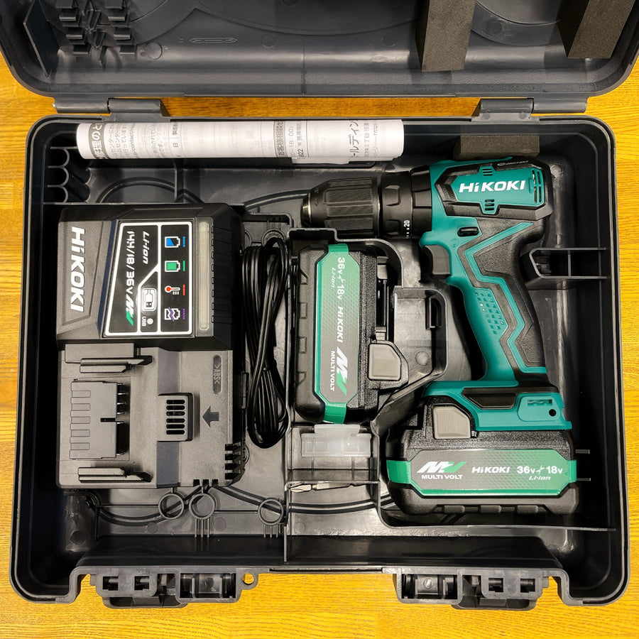 【未使用】 HiKOKI ハイコーキ 18V 振動ドライバドリル DV18DD(2XCZ) セット品 【越谷店】