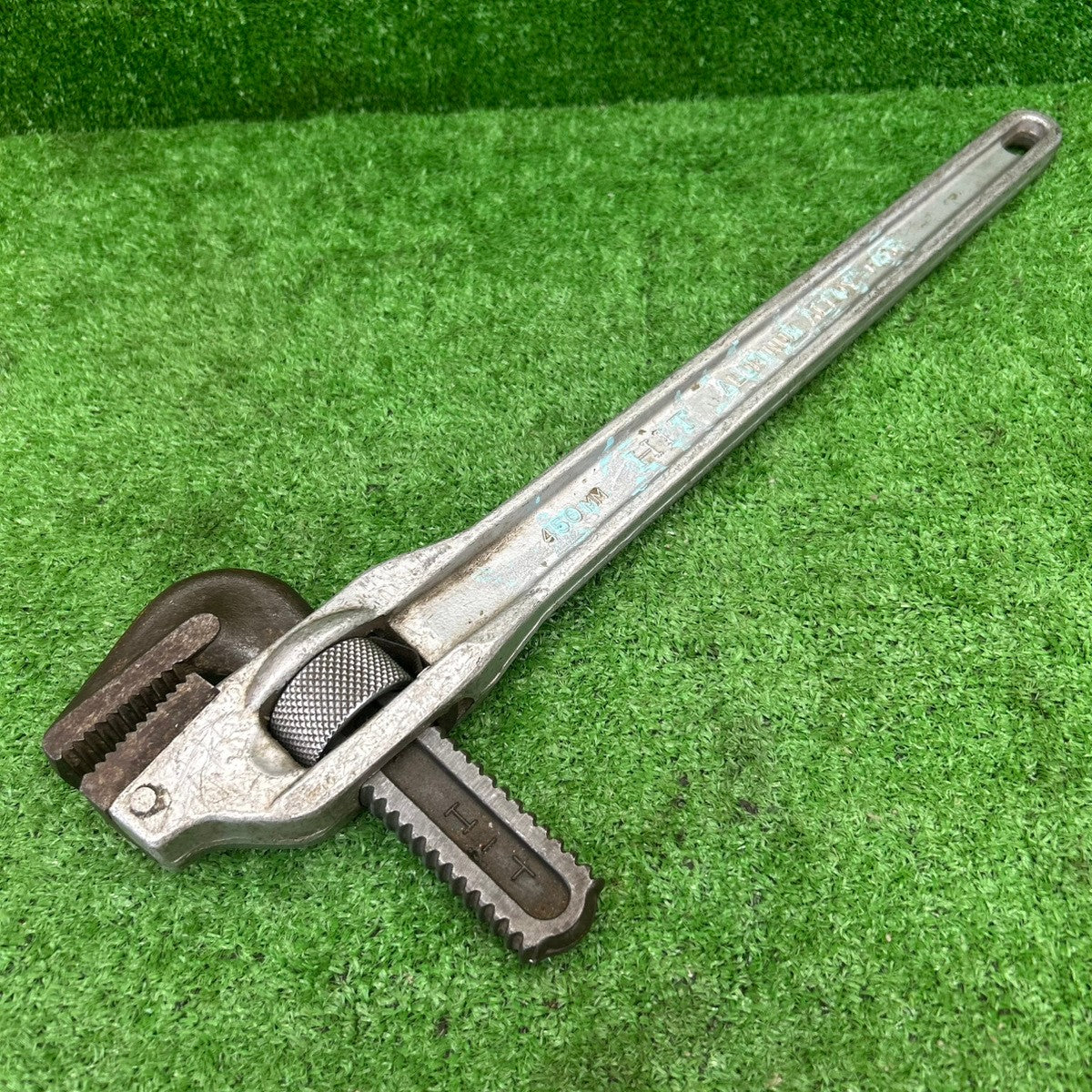 たて型アルミパイプレンチ450mm 【野田愛宕店】
