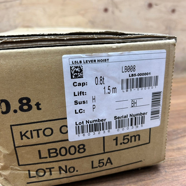 KITO (キトー) レバーブロック LB008 0.8t 【船橋馬込店】
