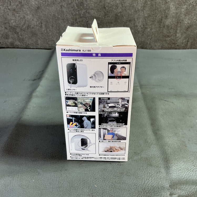 【未使用】カシムラ スマートカメラ 防水 どこでも設置 KJ-189  【越谷店】
