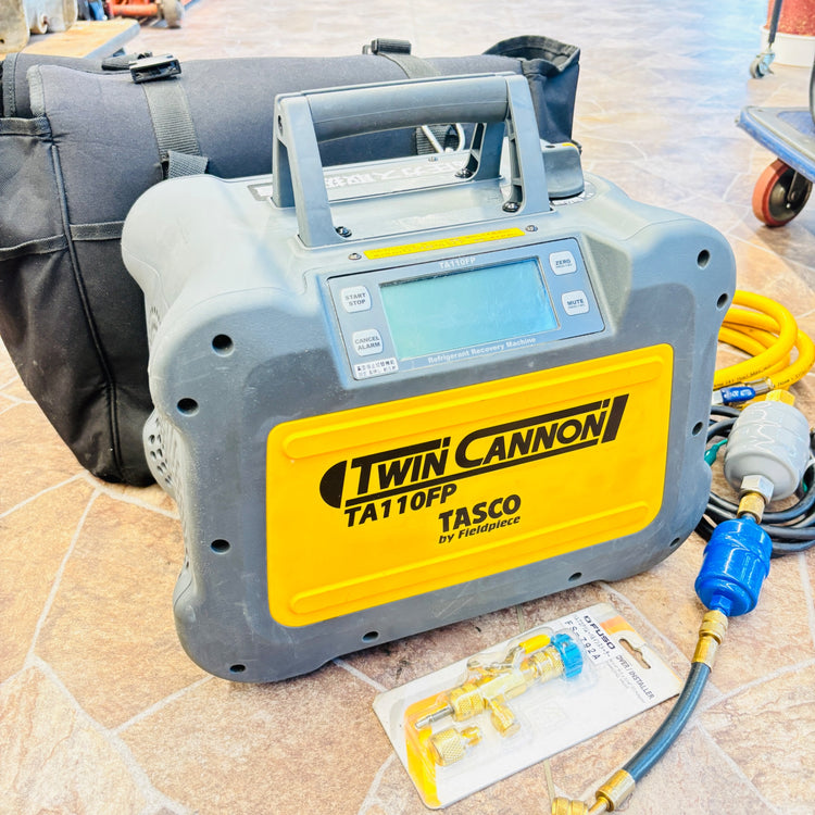 【6月限定セール！】 TASCO　フルオロカーボン回収装置(ツインキャノン) ガス回収機　TA110FP 【中古美品】【越谷店】