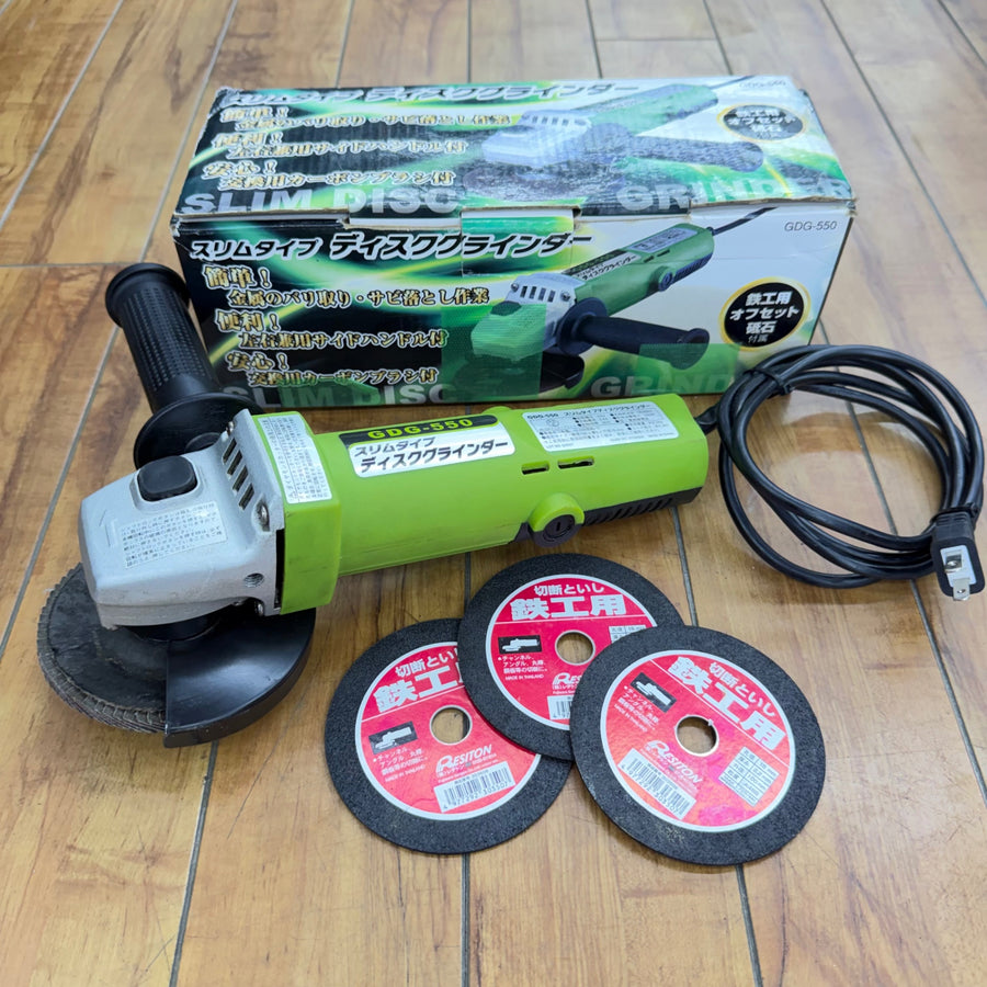 美品 スリムタイプ 100mm ディスクグラインダー GDG-550 【リライズ蓮田店】