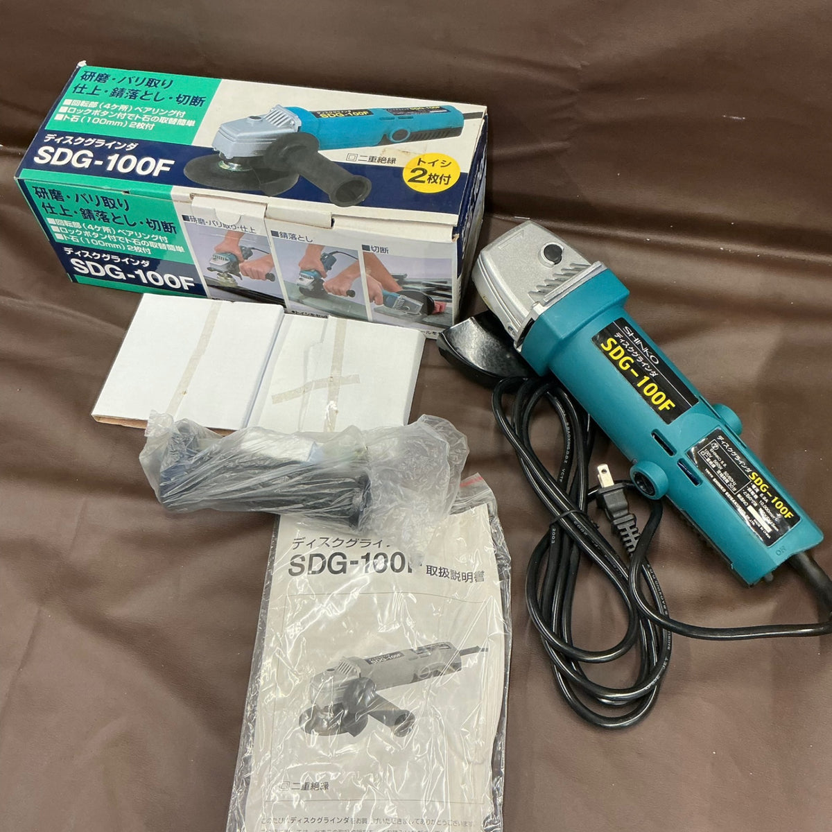 【長期保管未使用品・一部スレあり】 新興 SDG-100F ディスクグラインダー  【越谷店】