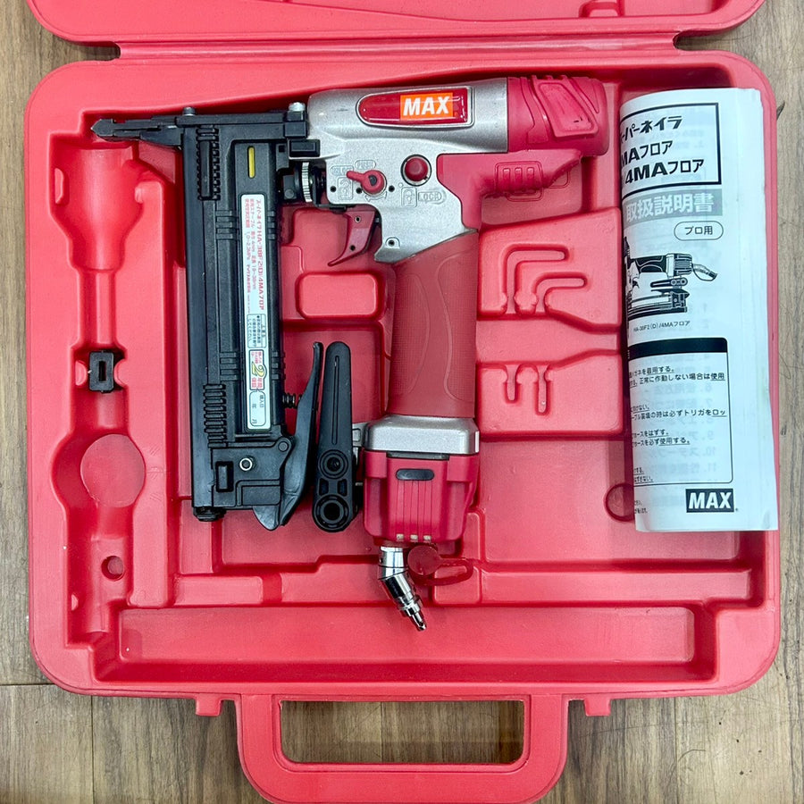 美品 マックス (MAX) 肩巾:4mm 高圧 フロアタッカー HA-38F2(D)/4MA 【船橋馬込店】
