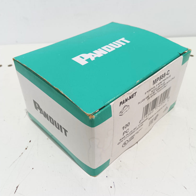 パンドウィット(PANDUIT) モジュラープラグ MP588-C 100PC CAT5E用 RJ45プラグ 【船橋馬込店】