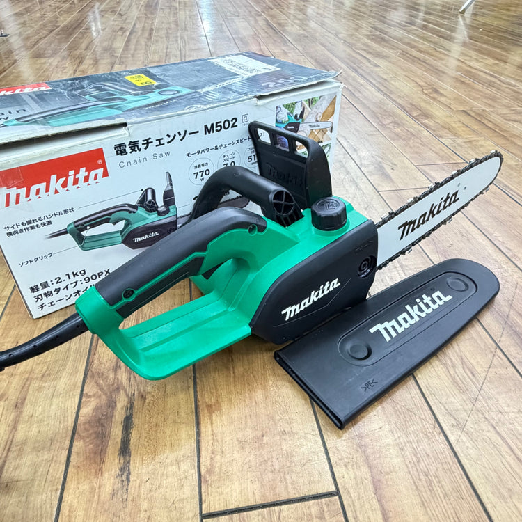 極美品 動作良好 ガイドバー250mm 電気チェーンソー M502 【リライズ蓮田店】