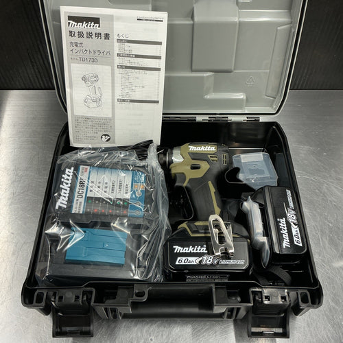 【未使用】 マキタ makita 18V 充電式インパクトドライバ TD173DRGXO 色：オリーブ 【越谷店】