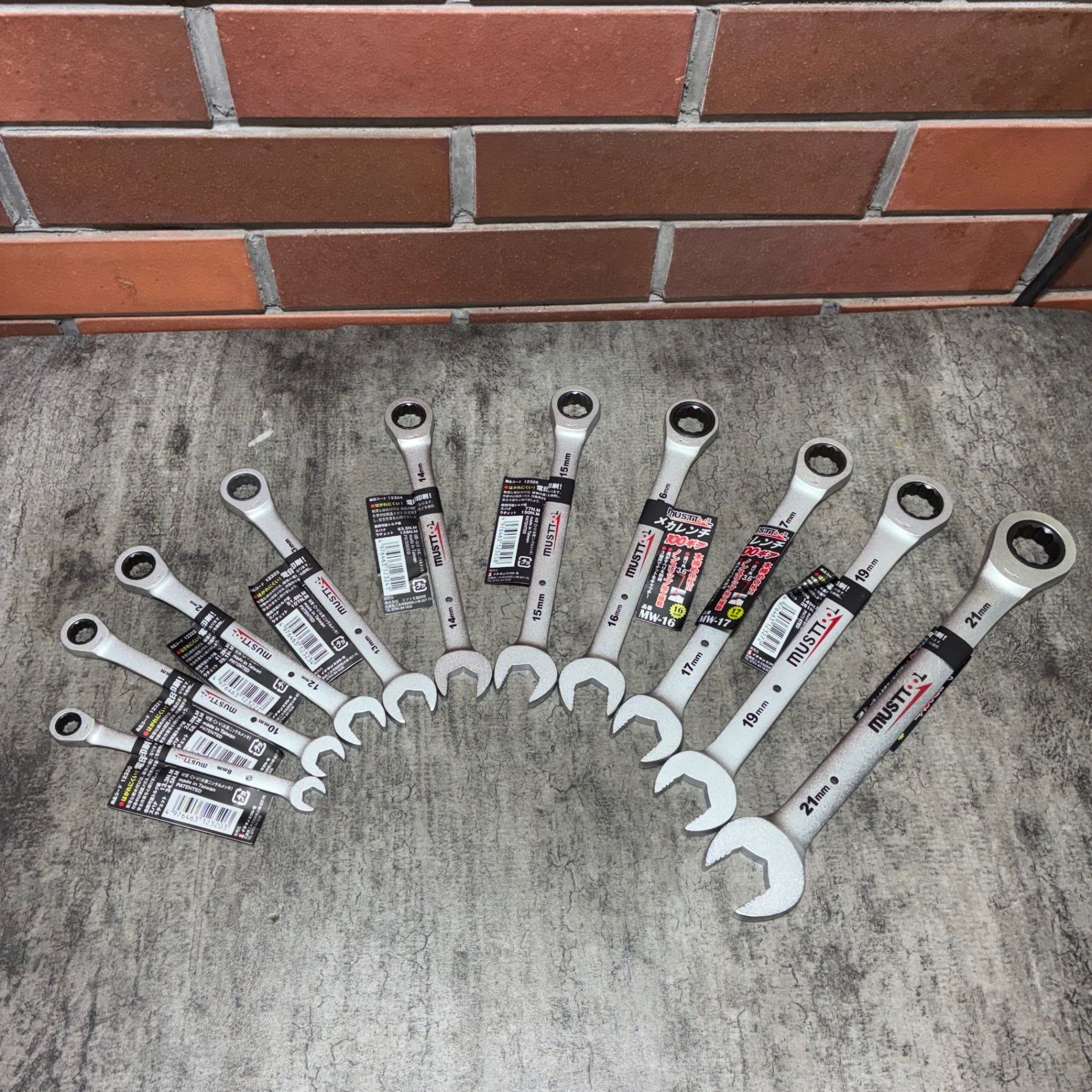 イチネン ミツトモ メカレンチ 100ギア 10本セット MW-8/10/12/13/14/15/16/17/19/21 【市川行徳店】