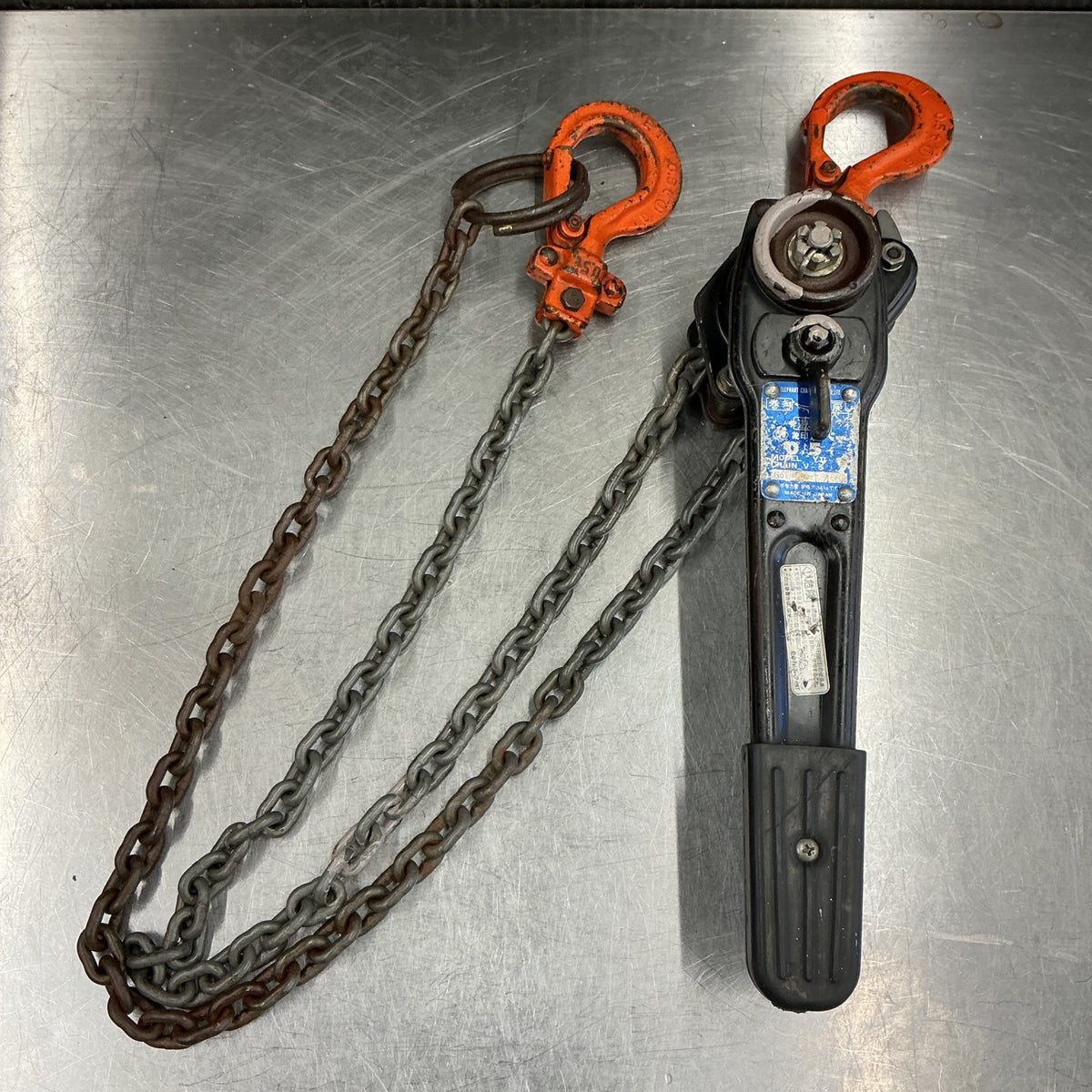 【中古現状品】象印(ELEPHANT/エレファント) チェーンレバーホイスト YⅡ-50 0.5t レバーブロック  【越谷店】