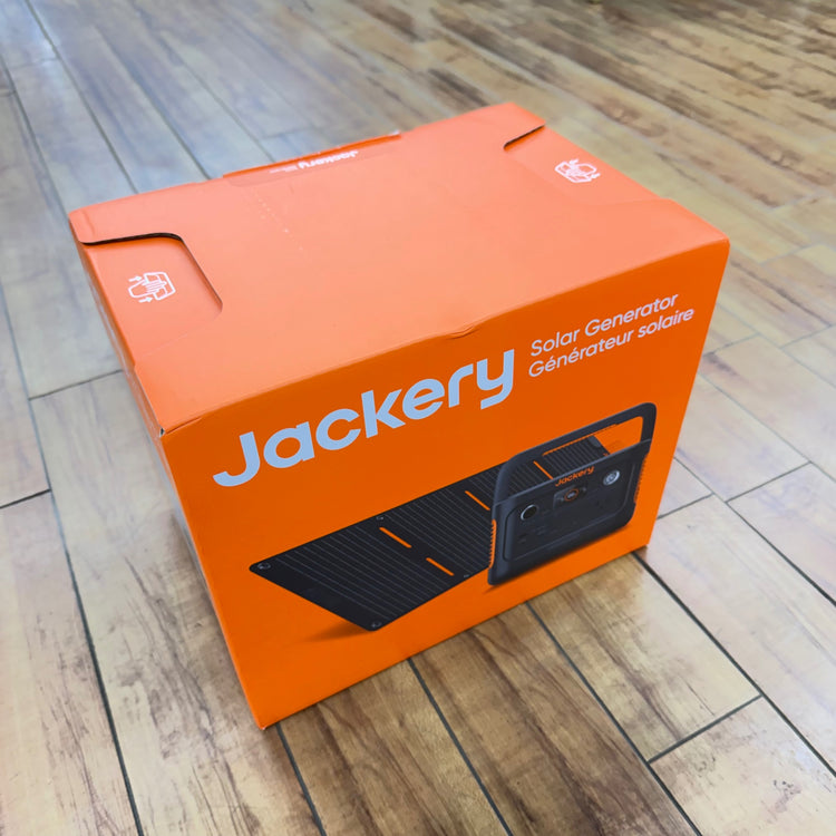 未使用 バッテリー容量256Wh ポータブル電源 40W小型ソーラーパネル JSG-240A 【リライズ蓮田店】