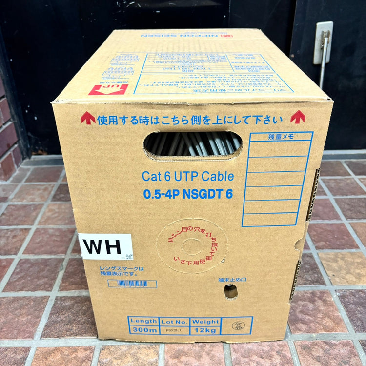 G)日本製線 Cat6 UTPケーブル 0.5-4P WH 【市川行徳店】