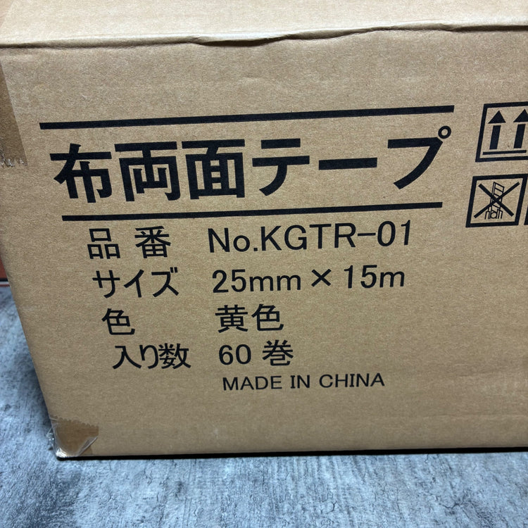 布両面テープ KGTR-01 25㎜×15ｍ 60巻 【市川行徳店】