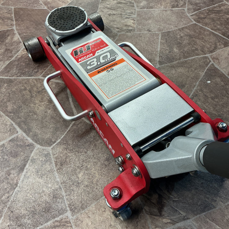 【中古・ジャッキアップOK！】 アルカン 低床ジャッキ 3ton HJ-3000JP 乗用車のジャッキアップにオススメ！ 高さ：最高約470mm【越谷店】