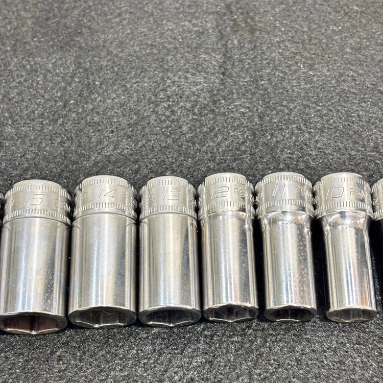 ▲Snap-on スナップオン 6角セミディープソケット FSMS 12個セット 【船橋馬込店】