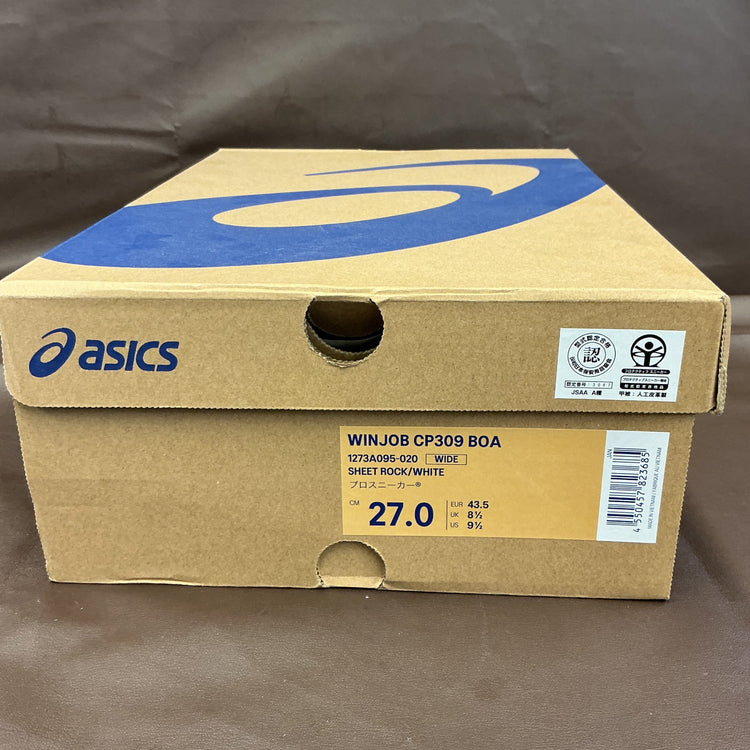 【未使用・箱入り！】アシックス 安全靴 ウィンジョブ CP309 BOA 3E相当 サイズ27.0cm カラー：シートロック×ホワイト 1273A095-020 【越谷店】