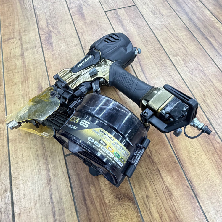 【美品】高圧エア釘打ち機 NV65HR2(S) パワー切り替え機構【中古】 【蓮田店】