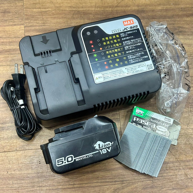 美品 マックス (MAX) 18V 充電式ピンネイラ TJ-35P3-BC/1850A 【船橋馬込店】