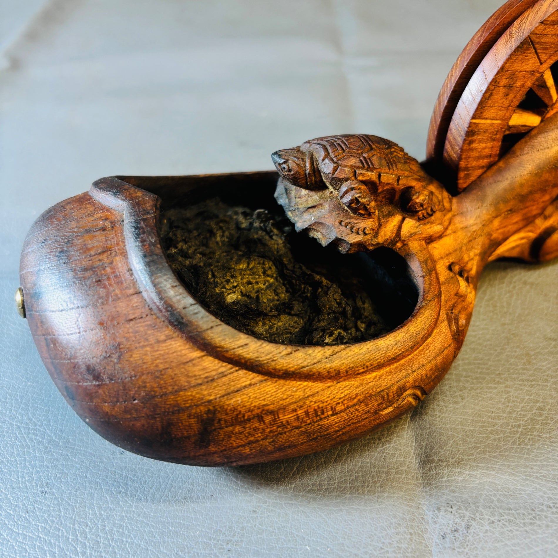一文字宗秀作　墨壺　全長270mm 【越谷店】