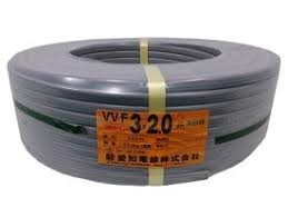 【未使用】 富士電線 VVF203 公団用 VVFケーブル（白黒緑）3×2.0mm 1巻 100m 公団仕様 【越谷店】