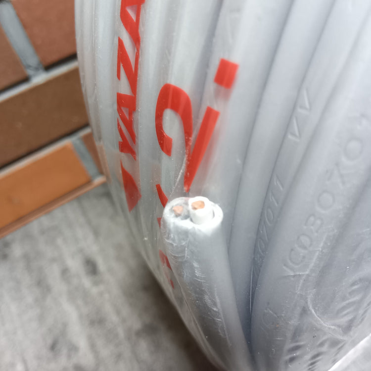 【アウトレット】 VVF202 VVFケーブル 2×2.0mm 100m 【市川行徳店】