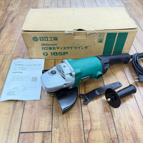 極美品 180mm電気ディスクグラインダー G18SP サイドハンドル ピンレンチ付属【リライズ蓮田店】