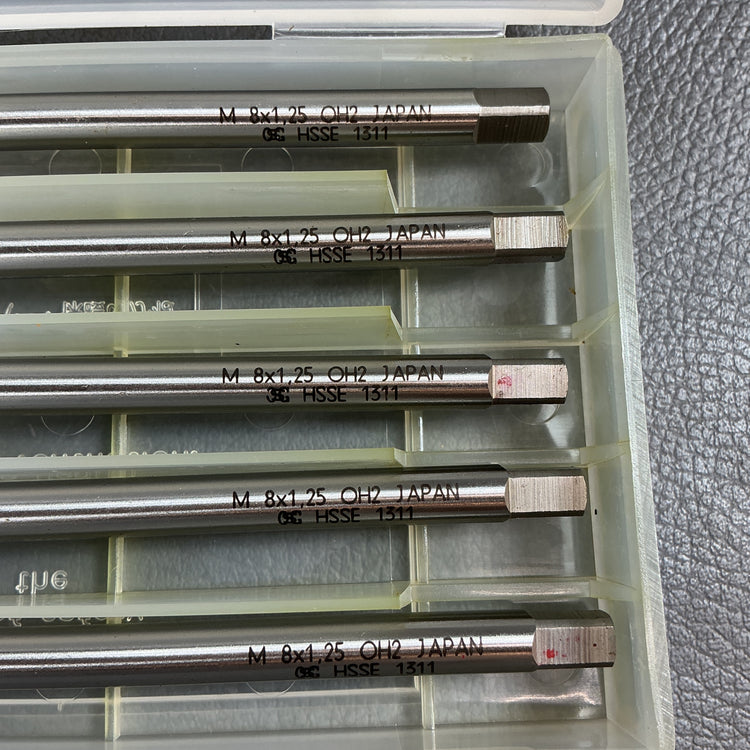 【未使用】OSG　ハンドタップ 一般用 ロングシャンク EX-LT M8×1.25×150　5本入りが2箱  【越谷店】