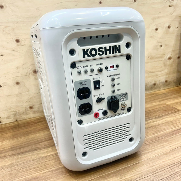 美品 工進 (KOSHIN) カセットガス式発電機 定格出力 0.9kVA GV-9ig インバーター 【船橋馬込店】