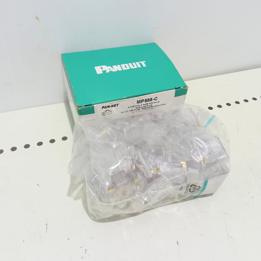 パンドウィット(PANDUIT) モジュラープラグ MP588-C 100PC CAT5E用 RJ45プラグ 【船橋馬込店】