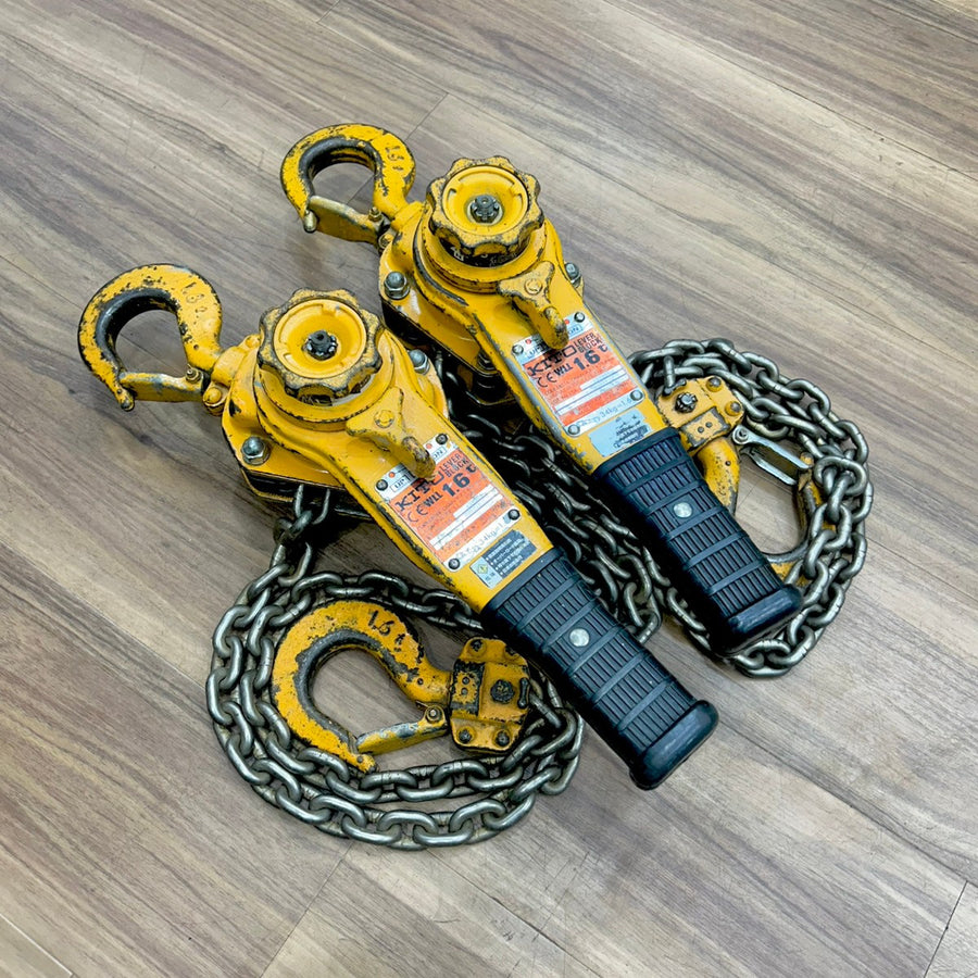 2個セット 良品 KITO (キトー) レバーブロック LB016 1.6t 【船橋馬込店】