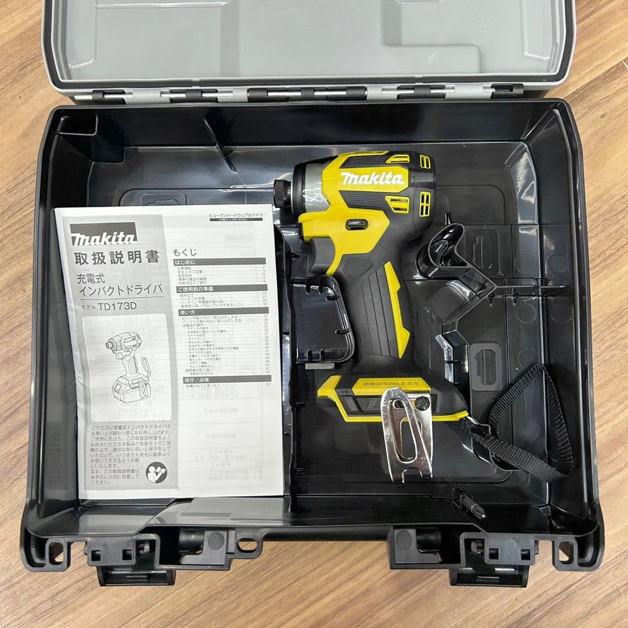 絶版カラー マキタ (makita) 18V コードレスインパクトドライバー TD173DZFY フレッシュイエロー 本体 ケース セット 【船橋馬込店】